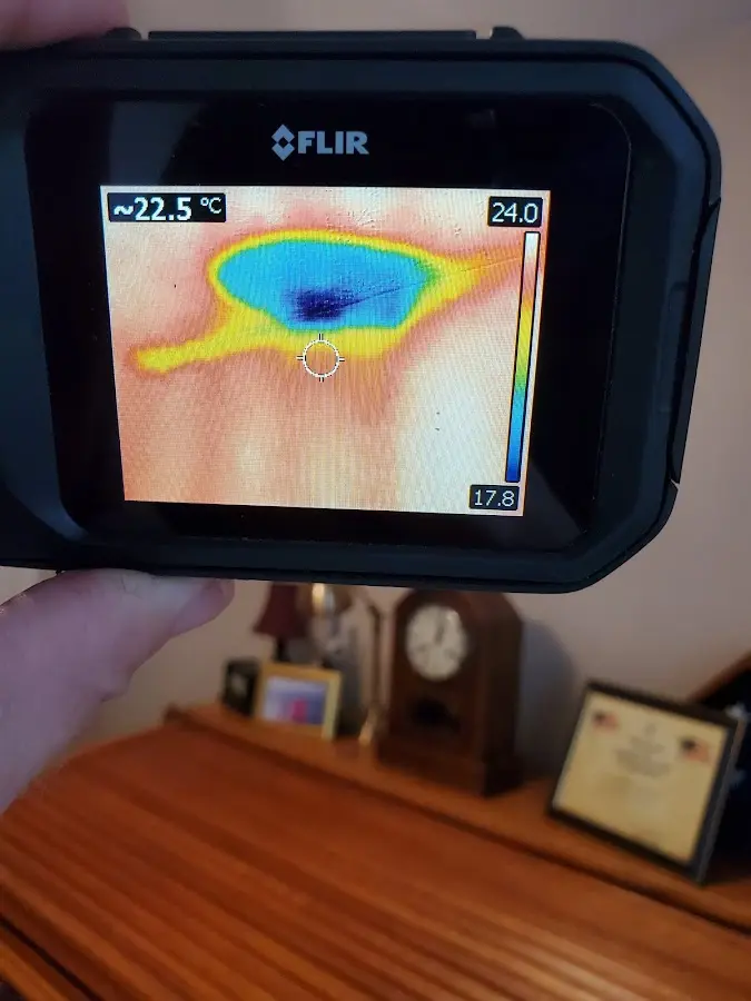 Thermal imaging inspection for water damage in Central